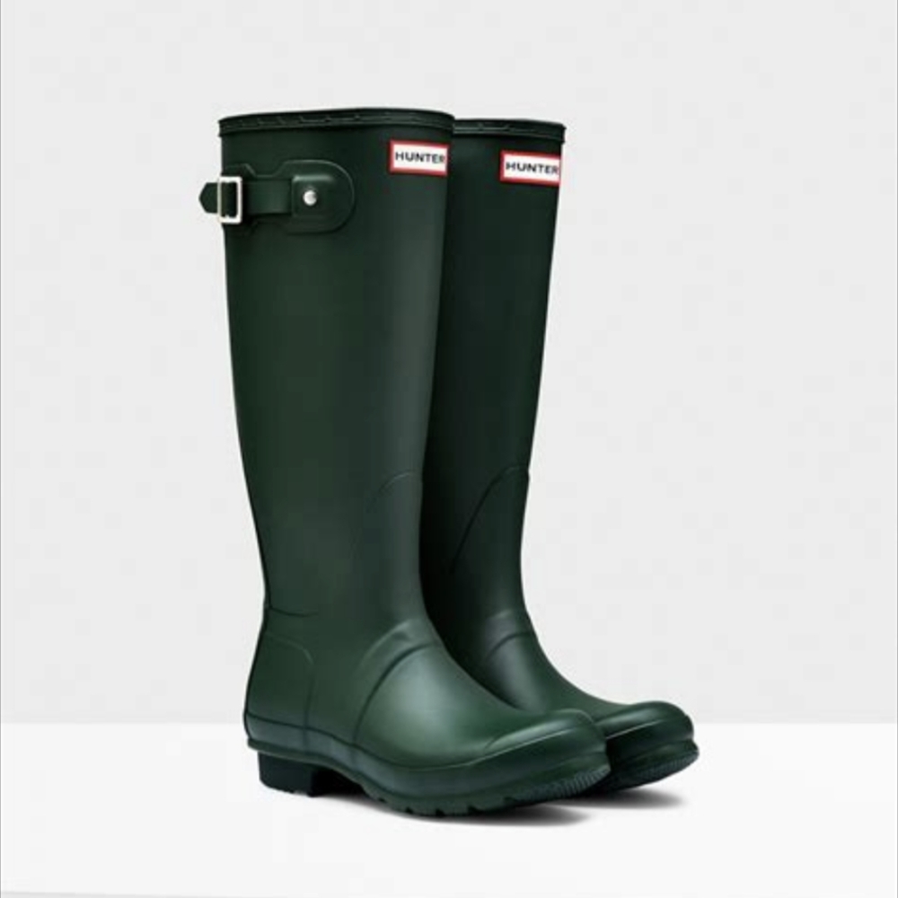 ❌SOLD❌Women's Matte Green Hunter Boots